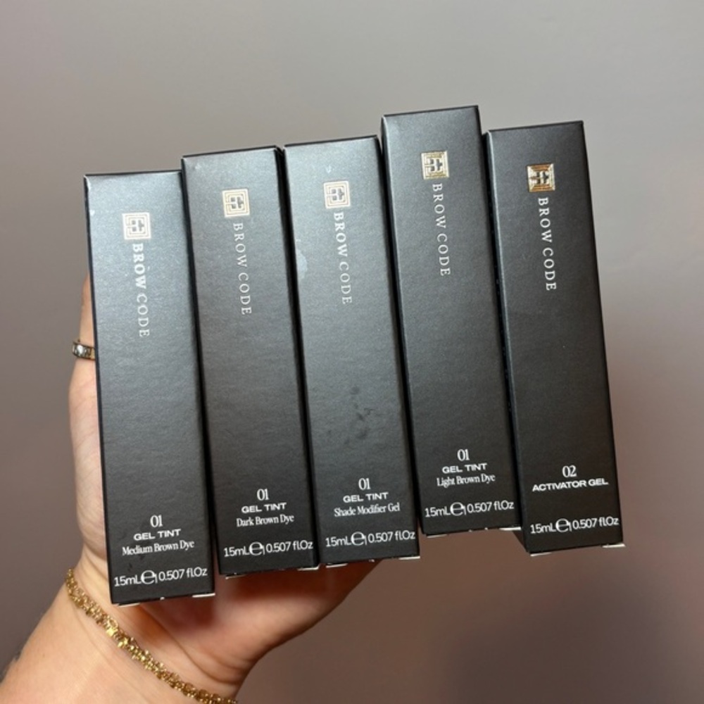 Brow Code Professional Brow Gel Tint Kit (BRAND NEW)